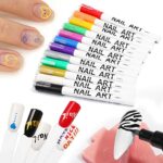 12 Pcs/Set Nail Art 3D Painted Pen Drawing Nail Point Graffiti Dotting Pen Flower Pen Hook Line DIY Nail Art Beauty Adorn Manicure Tools