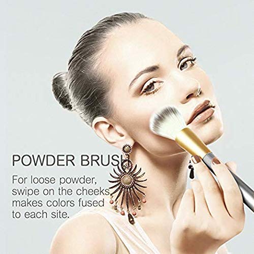 28Pcs Make Up Brush Set NEVSETPO Quality Makeup Brushes with Beauty Blender Brush Cleaner for Kabuki Foundation Powder Contour Blending Blush Tra