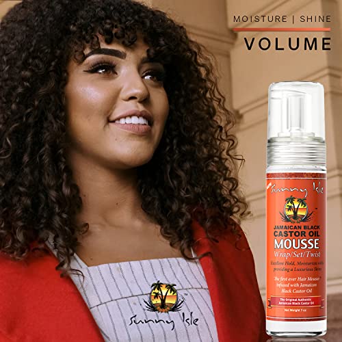 Sunny Isle Jamaican Black Castor Oil Mousse Wrap Set, 7 oz, Twist