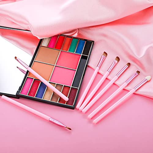 Ouligay 7Pcs Eye Makeup Brush Set Eyeshadow Brush Set Eye Brushes Eyeshadow Brushes Travel Eye Makeup Brushes with Case for Eye Makeup Eyeshadow