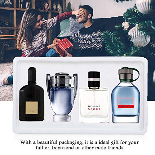 Cologne Perfume Men,25 ml 4 Bottles Long Lasting Fragrance Light Flavor Spray Perfume,Eau de Toilette Perfume Fragrance Gift for Idea Adeau Homme