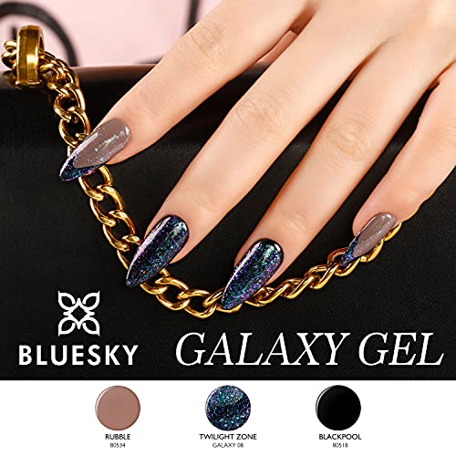 Bluesky Gel Nail Polish, Galaxy 01, The Big Bang, Glitter, 10ml (Requires Curing Under UV LED Lamp)