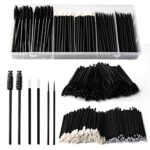 Yokilly 300PCS Disposable Mascara Wands Lip Wands Set,100Pcs Eyelash Brush/100Pcs Lip Brush/100PCS Micro Brushes,Makeup Tool Kit with Organizer B