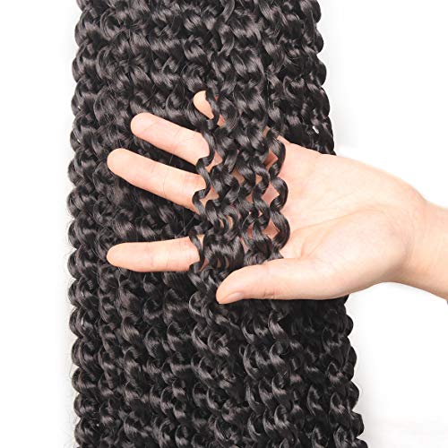 Leeven 7 Packs Water Wave Braiding Hair for Butterfly Faux Locs 24 Inch Long Water Wave Crochet Hair Hot Water Setting Passion Twists Braiding Ha