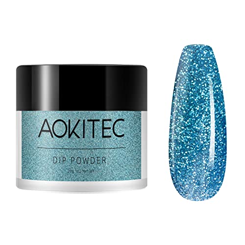 Aokitec 28g Dip Powder Clear Fashion Color Nail Dipping Powder French Powder Pro Collection System Nail Art Starter Manicure Salon DIY at Home Od