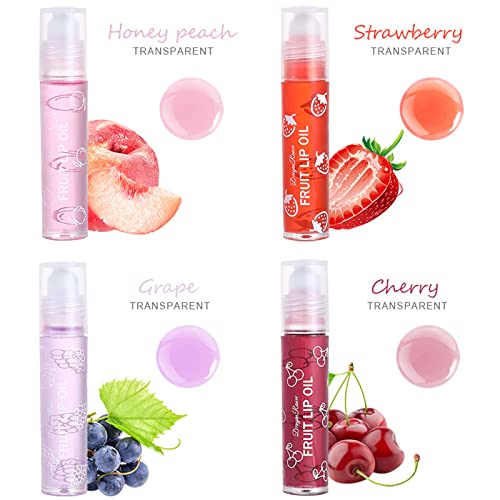 Lip Gloss Set,Moisturizing Lipgloss Set ,4PCS Glitter Lip Gloss Clear Long Lasting Liquid Lipstick,Glossy Lip Make up Lip Comfort Oil Transparent