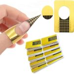 200 Pcs Nail Forms Self Adheisive Nail Form Stickers Sculpting UV Builder Gel Polygel Nail Art Nail Extension Form - Professional Salon & Home Us