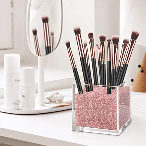 MSQ 12pcs Pro Smoky Eye Makeup Brushes Set, Synthetic Eyeshadow Brushes Eye Makeup Brush Set Concealer Eyebrow Eyeliner Eyeshadow Blending Cosmet