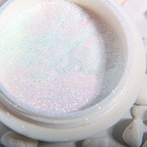 1 Pcs Neon Pearl Chrome Nail Powder, Magic Mermaid Chrome Nail Powder Iridescent Fairy Shell Nail Glitter Powder, Aurora Nail Chameleon Powder Ma