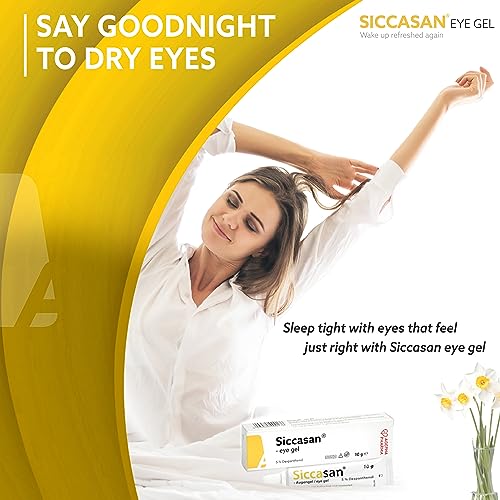 Siccasan Intensive Dry Eye Gel with Carbomer and Dexpanthenol | Corneal Gel & Eye Lubricant | Eye Gel for Dry Eyes| Relief Against Irritated and