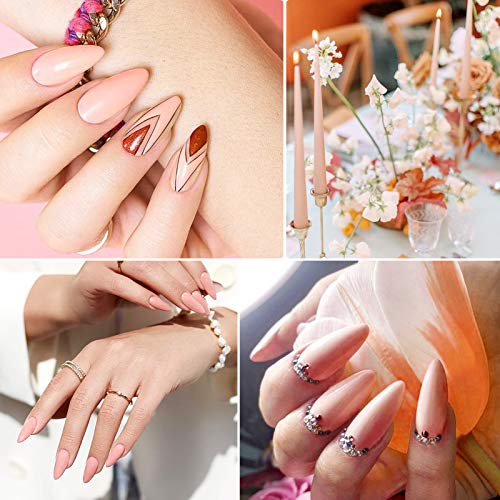 Saviland 120g Nudes Acrylic Powder - 4.23oz Acrylic Nail Powder for Acrylic Nails Extension French Nails No Need Nail Lamp Professional Salon Qua