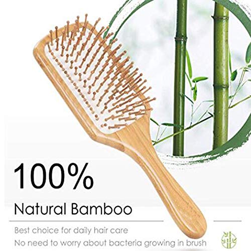 Hair Brush, Bamboo Hairbrush For Long,Thick,Curly,Wavy,Dry or Damaged Hair, Reducing Hair Breakage and Frizzy, No More Tangle, with Exquisite Clo