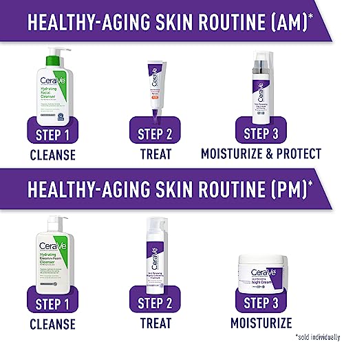 CeraVe Anti Aging Face Cream with SPF | 1.76 Ounce | Anti Wrinkle Retinol Cream and Face Sunscreen | Fragrance Free