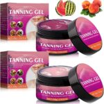 Extreme Dark Intensive Tanning Luxe Gel with Fruit Aroma, Sunbed Tanning Accelerator, Peach/Watermelon Tanning Gel, Achieve a Natural Tan with Na