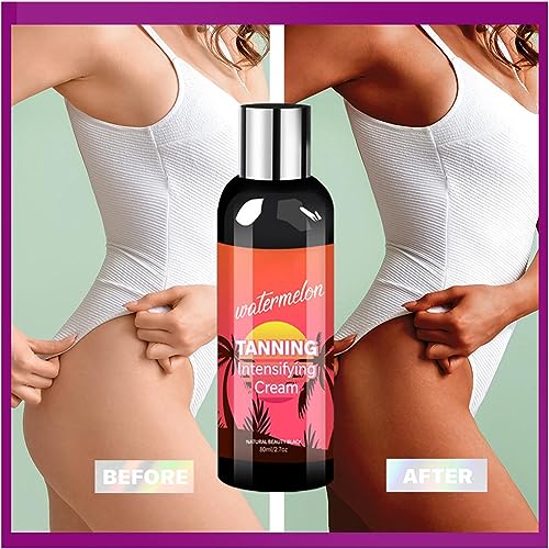 Self Tanning Lotion,Moisturizing Sun Tanning Lotion | Watermelon Flavor Outdoor Sun Tanning Cream For Sunbeds & Outdoor Sun Faster Tanning Toilet