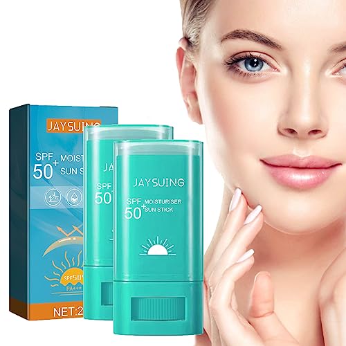 Spf50 Moisturiser Sunscreen Stick, 20g Korean Sunscreen Stick for Face, Invisible Stick Sunscreen Cream, Water Resistant Long Lasting Facial Sun