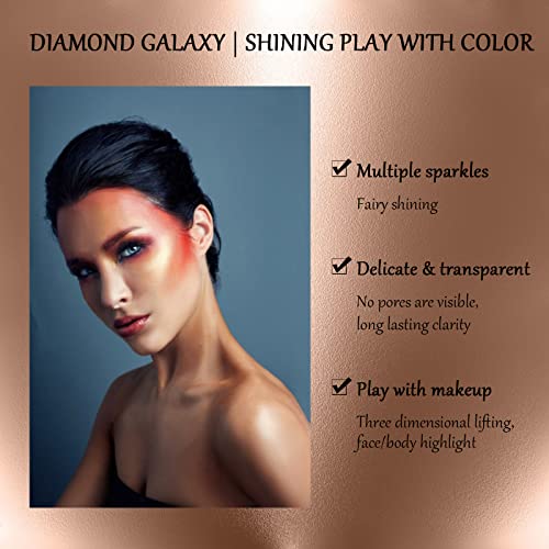 Powder Highlighters Makeup,Highly pigmented Powder Highlighter,Bronzer and Highlighter Palette,Highlighting Powder for a Radiant Finish,Silky and