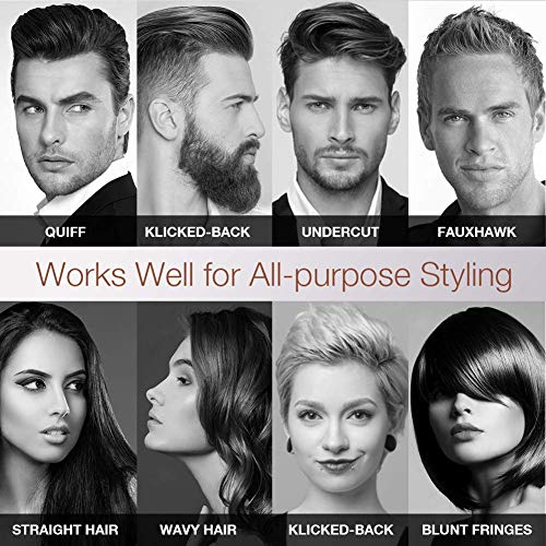 MANEJACK Professional Men's Hair Brush - Great Styling & Blow Drying Brush for Slicked-back, Vented Brushes Set for Men & Women