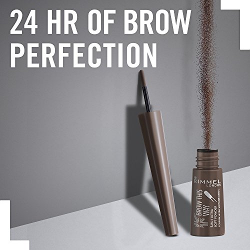 Rimmel London Brow This Way 3-in-1 Ultra Soft Powder, Foolproof Natural-looking Thick Brows, Blonde, 8g