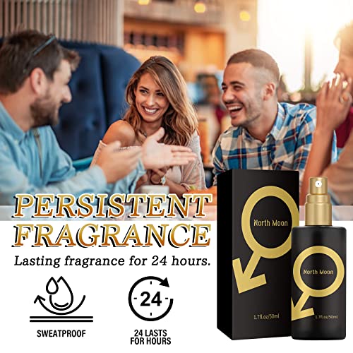 Cologne for Men, 50ml Golden Men Perfume, Long Lasting Perfume Spray, Perfume for Him (1PC)