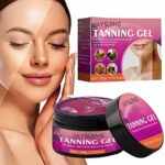 Intensive Shine Tanning Luxe Gel, Tanning Gel for Sunbeds, Natural Ingredients Intensive Tanning Gel for Outdoor, Brown Tanning Cream For Effecti