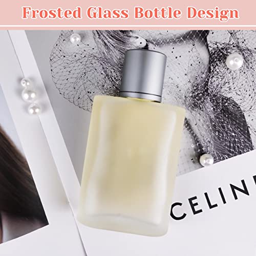 BOOHO 2Pcs 30/50/100ml Empty Glass Perfume Atomiser, 2 colors Clear Glass Atomiser Spray Bottles, Refillable Spray Perfume Bottles Fine Mist Cosm
