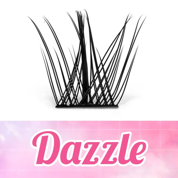 Lash Clusters, 72 Pcs Individual Cluster Lashes DIY Lash Extension 8-16mm Eyelash Clusters Volume Wispy Lashes Super Thin Band Reusable Soft & Co