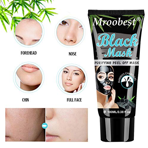Blackhead Mask, Peel Off Mask, Blackhead Remover Mask, Face Mask with Activated Carbon, Purifying Black Face Mask, Deep Skin Clean Purifying Acne