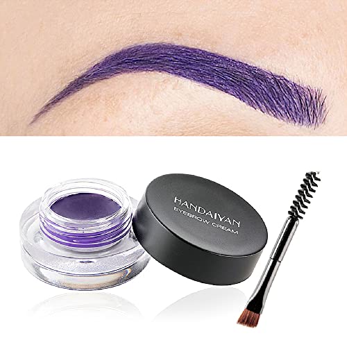 Eyebrow Cream, Waterproof Eyebrow Gel Long Lasting Brow Pomade with Brush, Natural Versatile Tinted Brow Gel Creates Natural Looking Brows for Ho