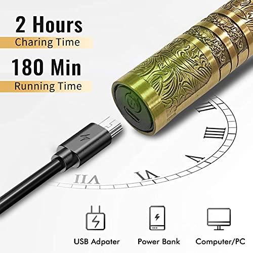 Electric Beard Trimmer Mens Hair Clippers Cordless Sharp Titanium Precision T Blade Trimmer for Men USB Rechargeable Hair Trimmer Clippers for Me