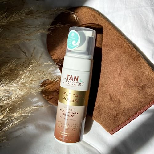 TanOrganic Self Tanning Mousse Fake Tan Certified Organic Natural Vegan 120ml