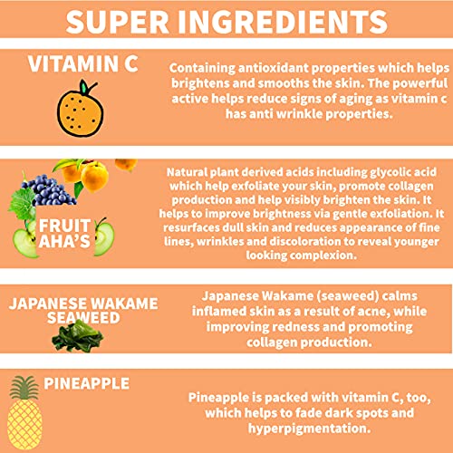 Nature Spell Vitamin C Face Cream Moisturiser 100 ml – Brightening Face Cream – Infused with Japanese Wakame Seaweed– Targets Dark Spots – Suitab