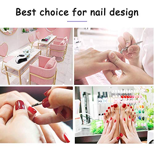 Absuper UV LED Nail Lamp, Professional Gel Nail Polish Lamp, Faster Nail Dryer with Touch Screen Portable Handle and Automatic Sensor, Nail Art l