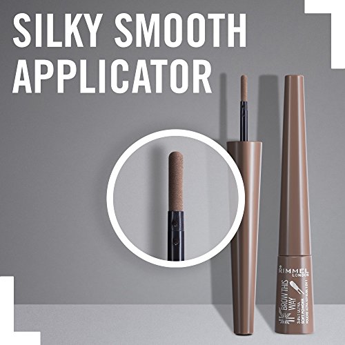 Rimmel London Brow This Way 3-in-1 Ultra Soft Powder, Foolproof Natural-looking Thick Brows, Blonde, 8g