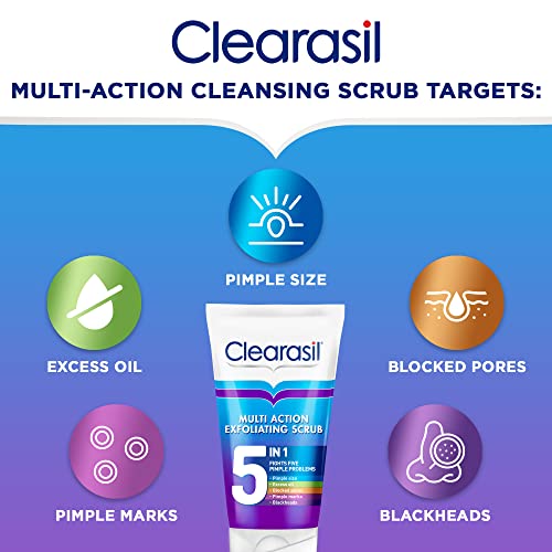 Clearasil 5-in-1 Exfoliating Scrub, 150 ml
