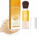 Mineral Sunscreen Face,Powder Sunscreen,Mineral Sunscreen Spf 50,Oil Control Natural Matte Finish,Lasting Lightweight Breathable,For All Skin (1P