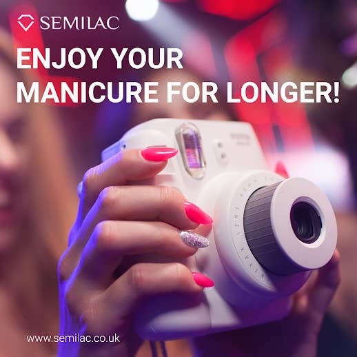 Semilac Acid Free Primer For Gel Nail Polish & Acrylic Nails. Professional Grade Degreaser For Nails For The Perfect Manicure or Pedicure. Easy T