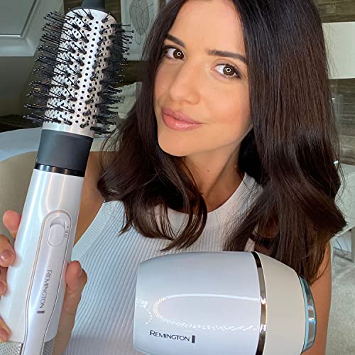 Remington Hydraluxe Volumising Hot Air Styler - Hair Dryer Brush with Moisture Lock Ceramic Coated Barrel and Hydracare Temperature Setting - AS8