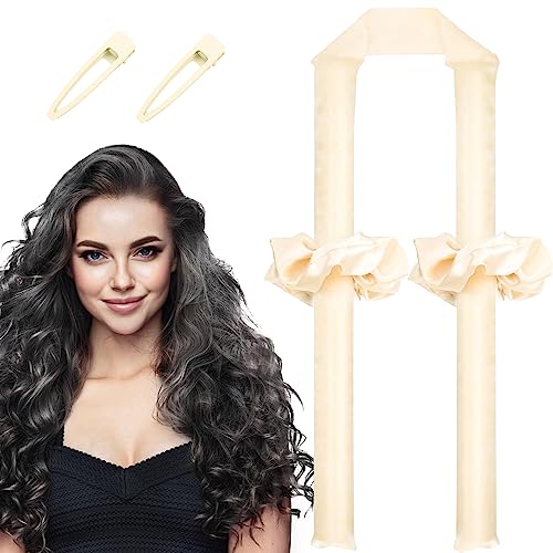 Heatless Hair Curler, Heatless Curls Headband, Satin Heatless Curling Set, Overnight Curls Headband, Create Flawless Classic Curls without Heat
