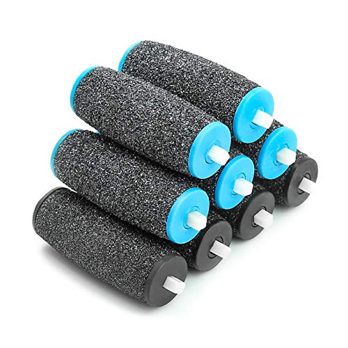 Canvalite 9Pcs Pedi Replacement Rollers, 3 Coarse Levels Includes Extra Rough Hard, Medium Hard and Gentle Hard Skin Remover for Hard Skin Remove