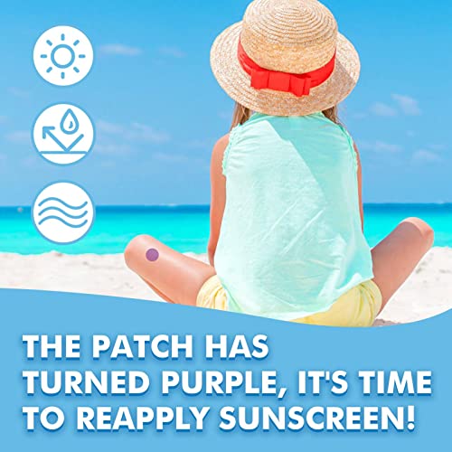 Solar Buddies Sunscreen Applicator | 72 patches UV Sunscreen Dots Stickers Reapply Reminder | Sunburn Alert Patches Works With Spray Sunscreen &