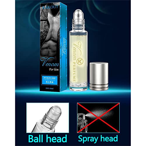 Venom pheromone perfume for women, roll-on pheromone infused essential oil perfume cologne for women to attract men (Pink-1)