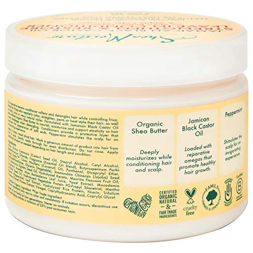 Sheamoisture Strengthen & Restore Leave-In Conditioner Jamaican Black Castor Oil, 340 ml