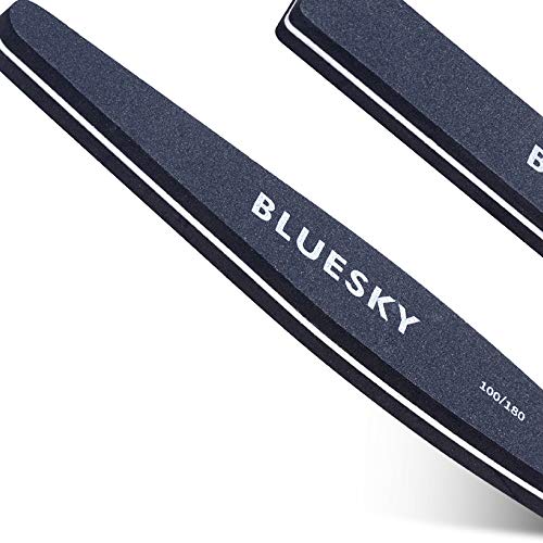 Bluesky Nail Buffer Rhombus, Professional Nail Tool For Gel Nails, Double Sided Dual Grade Grit 100/180, Manicure and Pedicure Accessories