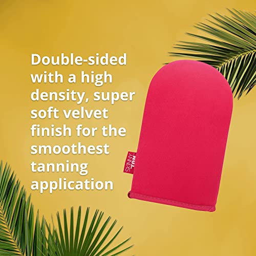 Skinny Tan Dual Use Double Sided Luxury Fake Tan Mitt Applicator | Reusable Self Tan Application Glove | Streak Free Self Tan | Super Soft & Wash