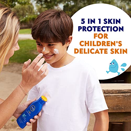 NIVEA SUN Protect & Moisture Sun Lotion SPF 30 (200ml), NIVEA sun cream SPF 30 & SUN Kids Moisturising Sun Lotion SPF50+ (200 ml), Moisturising S