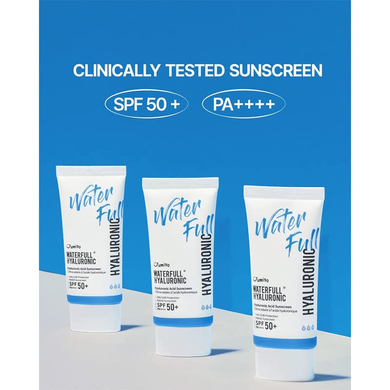 Helloskin Waterfull Hyaluronic Acid Sunscreen SPF 50+ PA++++ 50ml Hydrating Vegan Sunscreen for All Skin Types
