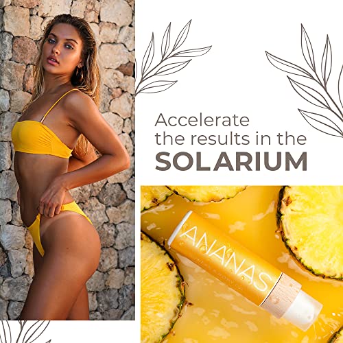 COCOSOLIS ANANAS tanning accelerator - organic tanning oil with vitamin E & pineapple scent for a quick, intensive tan - tanning enhancer for a r