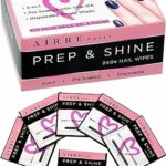AIRRE 240 Professional Alcohol Prep & Shine Nail Wipes (3in1) Alcohol Wipes for Gel Nails, Acrylic Nails, Press-On Nails & Tips. Removes Sticky G