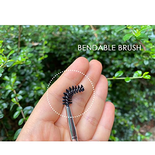 BAISDY 4Pcs Eyelash Comb Separator, Eyelash Mascara Brow Brush Makeup Grooming Tool